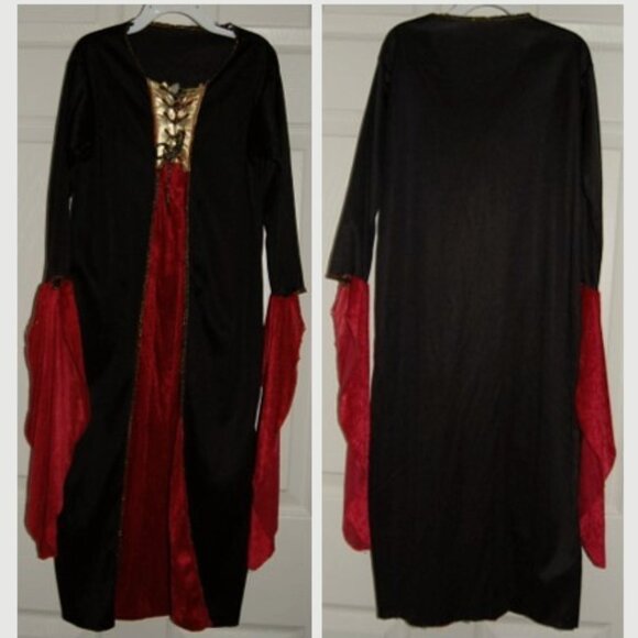 Rubies Gothic Vampire Dress, Girls Size M/L, Halloween Costume - Picture 2 of 4
